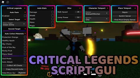 critical legends script